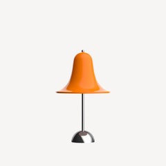 Verpan Pantop Ø18 Portable Lamp by Verner Panton, Vivid Orange, LED Table Lamp