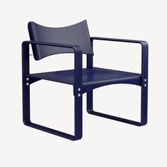 Verpan Series 270 F Armchair by Verner Panton, Klein Blue Plywood