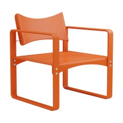 Verpan Series 270 F Armchair by Verner Panton, Orange Plywood