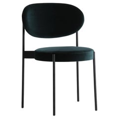 Verpan Series 430 Chair by Verner Panton 1967, Black Frame, Green Kvadrat Harald