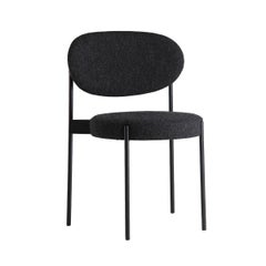 Verpan Series 430 Chair by Verner Panton 1967, Black Frame, Kvadrat Hallingdal