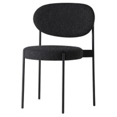 Verpan Series 430 Chair by Verner Panton 1967, Black Frame, Kvadrat Hallingdal