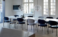 Verpan Series 430 Chair by Verner Panton, 1967, Black Frame, Kvadrat Harald