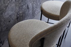 Verpan Series 430 Counter Stool 65 by Verner Panton, Kvadrat, Black Frame