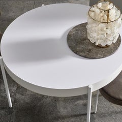Verpan Series 430 Table by Verner Panton, Round Table, White Finish 120cm 47.2in