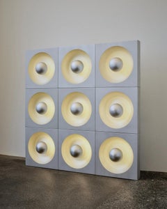 Verpan Spiegel Wall/Ceiling Lamp by Verner Panton, Brushed Aluminum, 1969