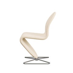 Verpan System 1-2-3 Base Butterfly Chair by Verner Panton, Karakorum Fabric