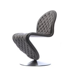 Verpan System 1-2-3 Deluxe Chair by Verner Panton, Kvadrat Divina MD