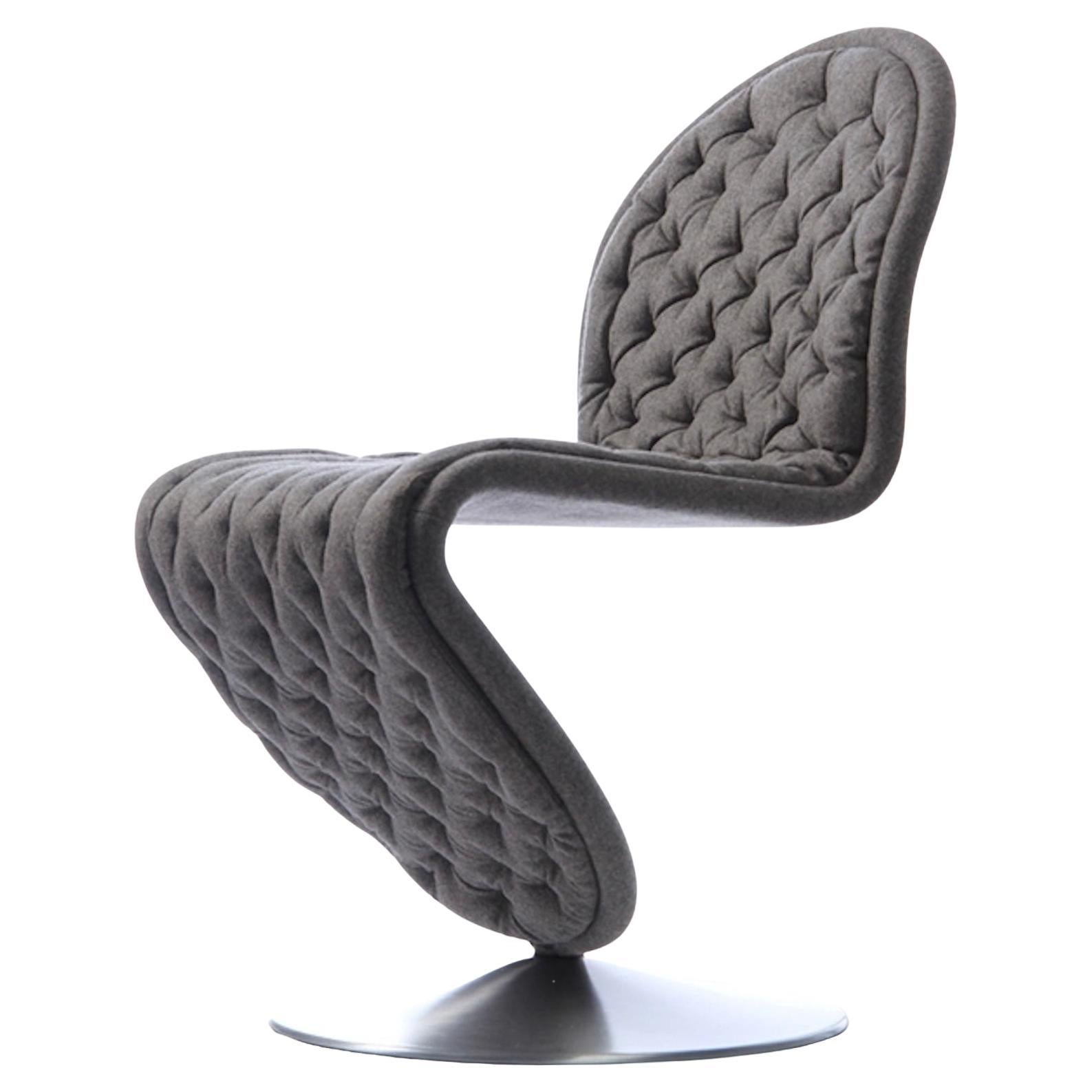 Verpan System 1-2-3 Deluxe Chair by Verner Panton, Kvadrat Divina MD in vendita