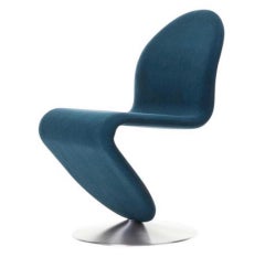 Verpan System 1-2-3 Dining Chair Standard, 1973 by Verner Panton, Kvadrat Fabric