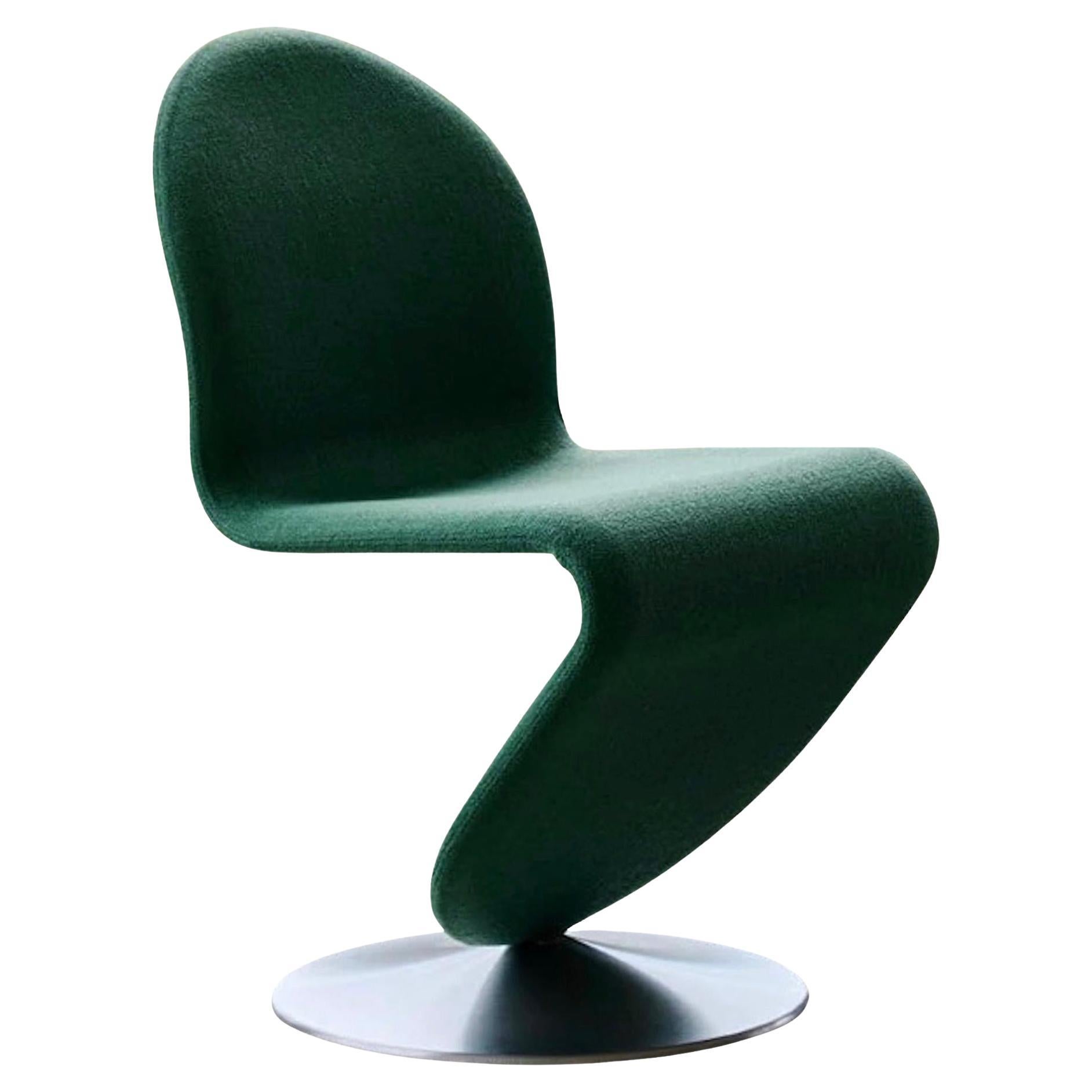 Verpan System 1-2-3 Esszimmerstuhl Standard, 1973 von Verner Panton, Kvadrat-Stoff im Angebot