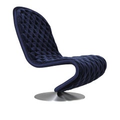 Verpan System 1-2-3 Lounge Chair Deluxe, 1973 by Verner Panton, Swivel Base