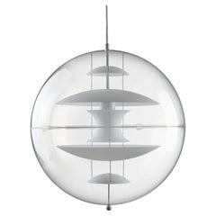 Verpan VP Globe Glass Suspension Lamp Ø50cm 19.7 in Verner Panton, Glass Reflector