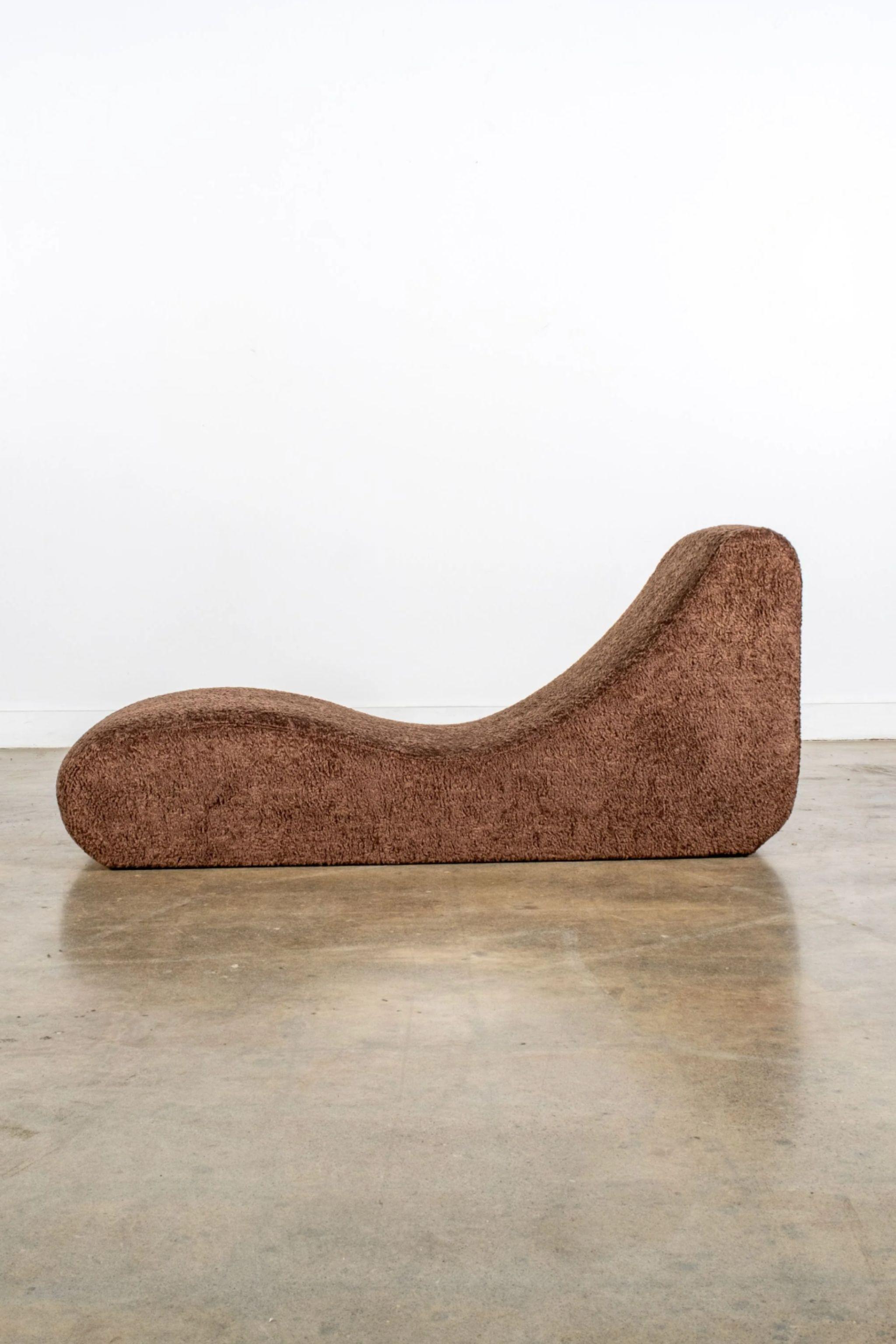 Danish Verpan Welle 4 Low Lounger, Newly Reupholstered