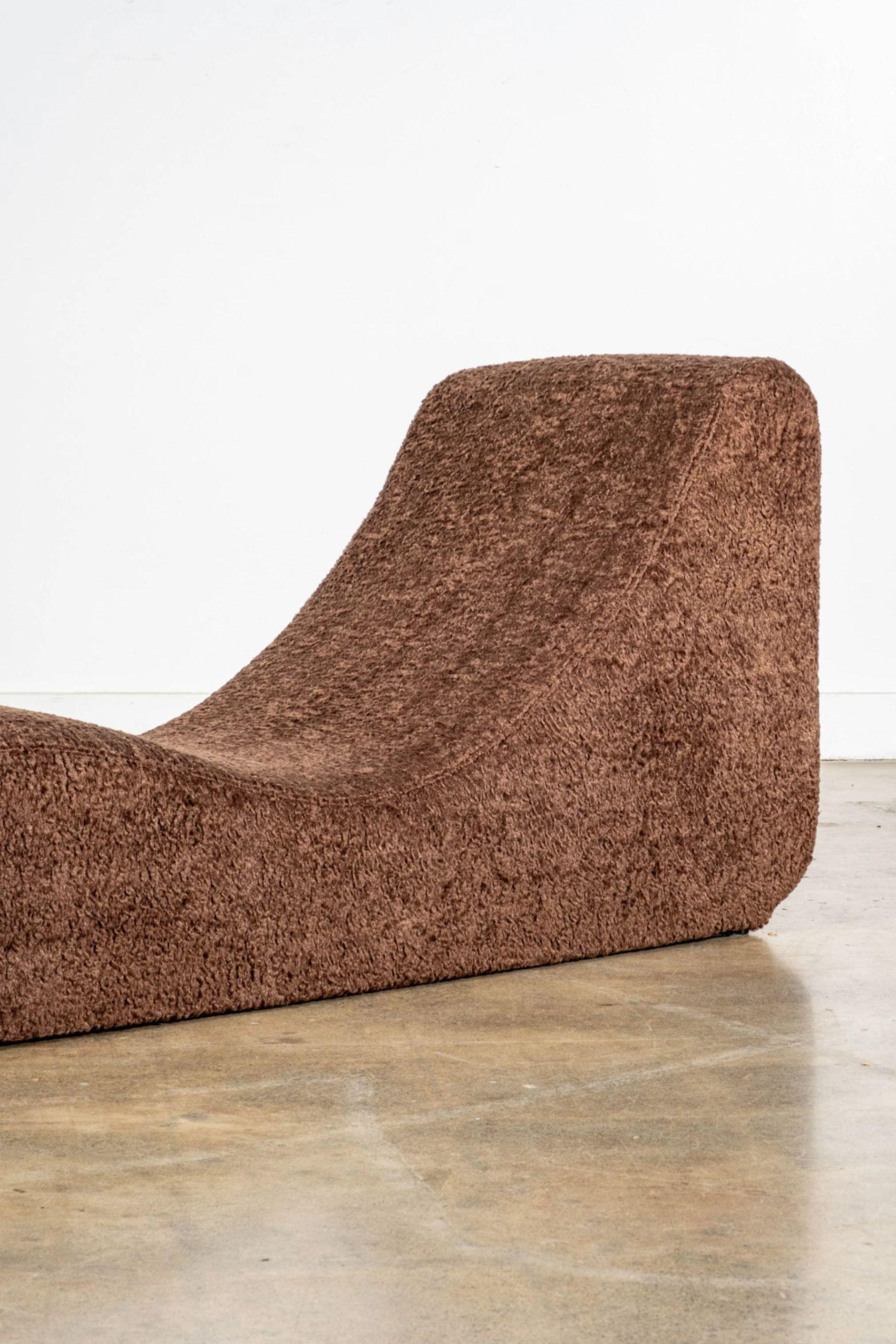 Mid-20th Century Verpan Welle 4 Low Lounger, Newly Reupholstered