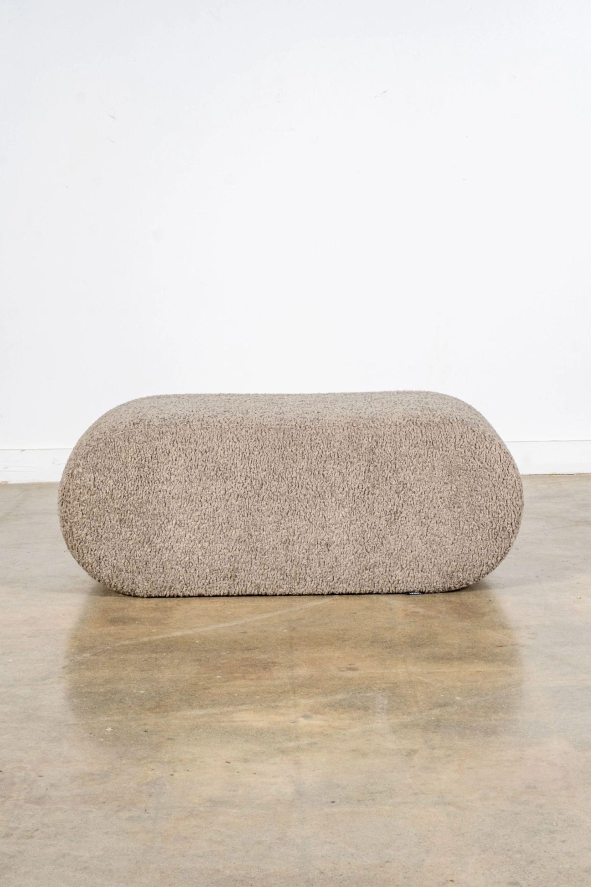 Scandinave moderne Pouf Verpan Welle de Verner Panton, nouvellement retapissé en vente