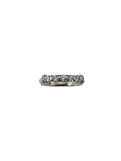 Verraggio Platinum and Diamond Wedding Anniversary Band Ring Size 6-6.25 #23763