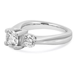 Verragio Platinum 3 Stone Diamond Engagement Ring