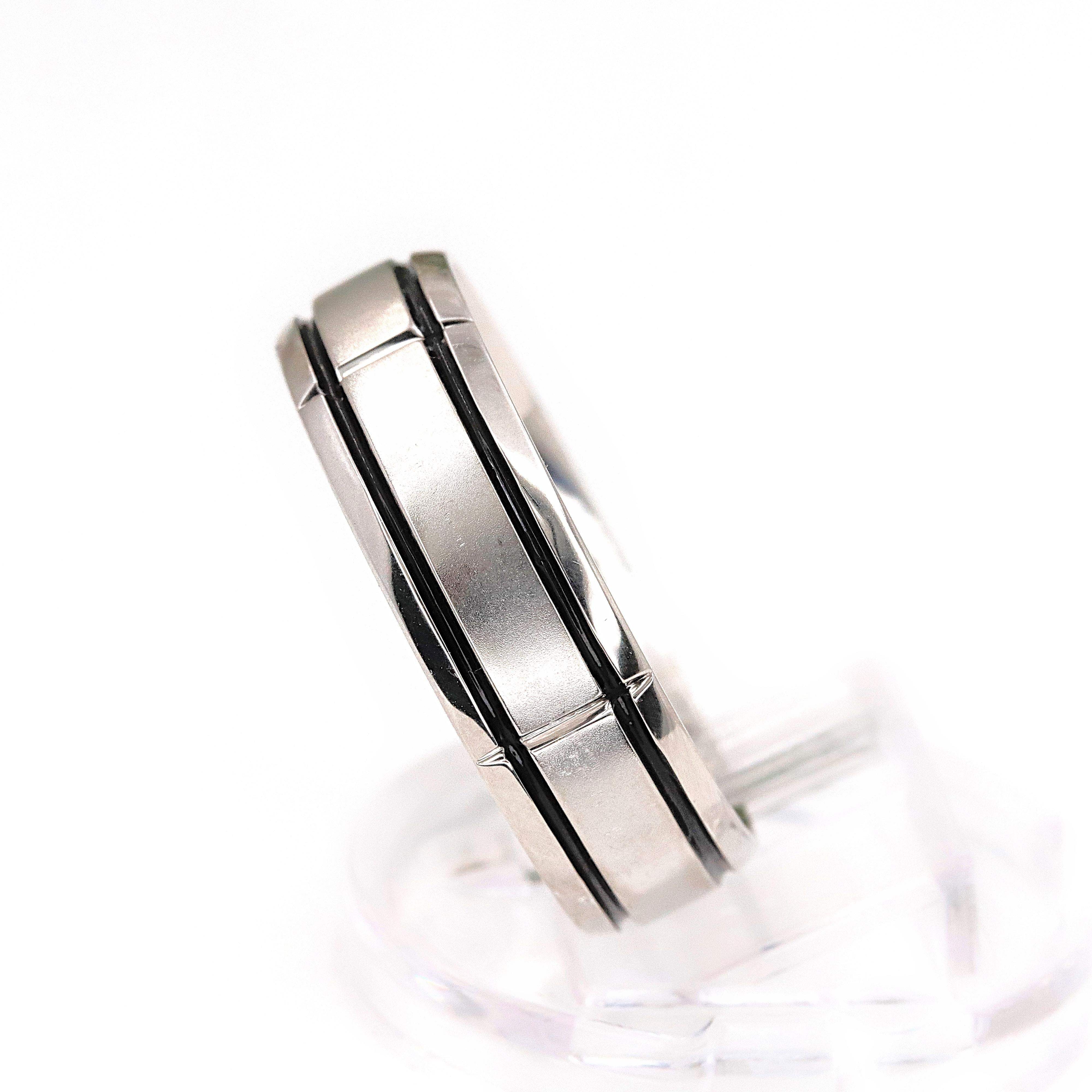 VERRAGIO Anillo de boda para hombre en platino tamaño 10.75 RU7005 en Excelente estado para la venta en San Diego, CA