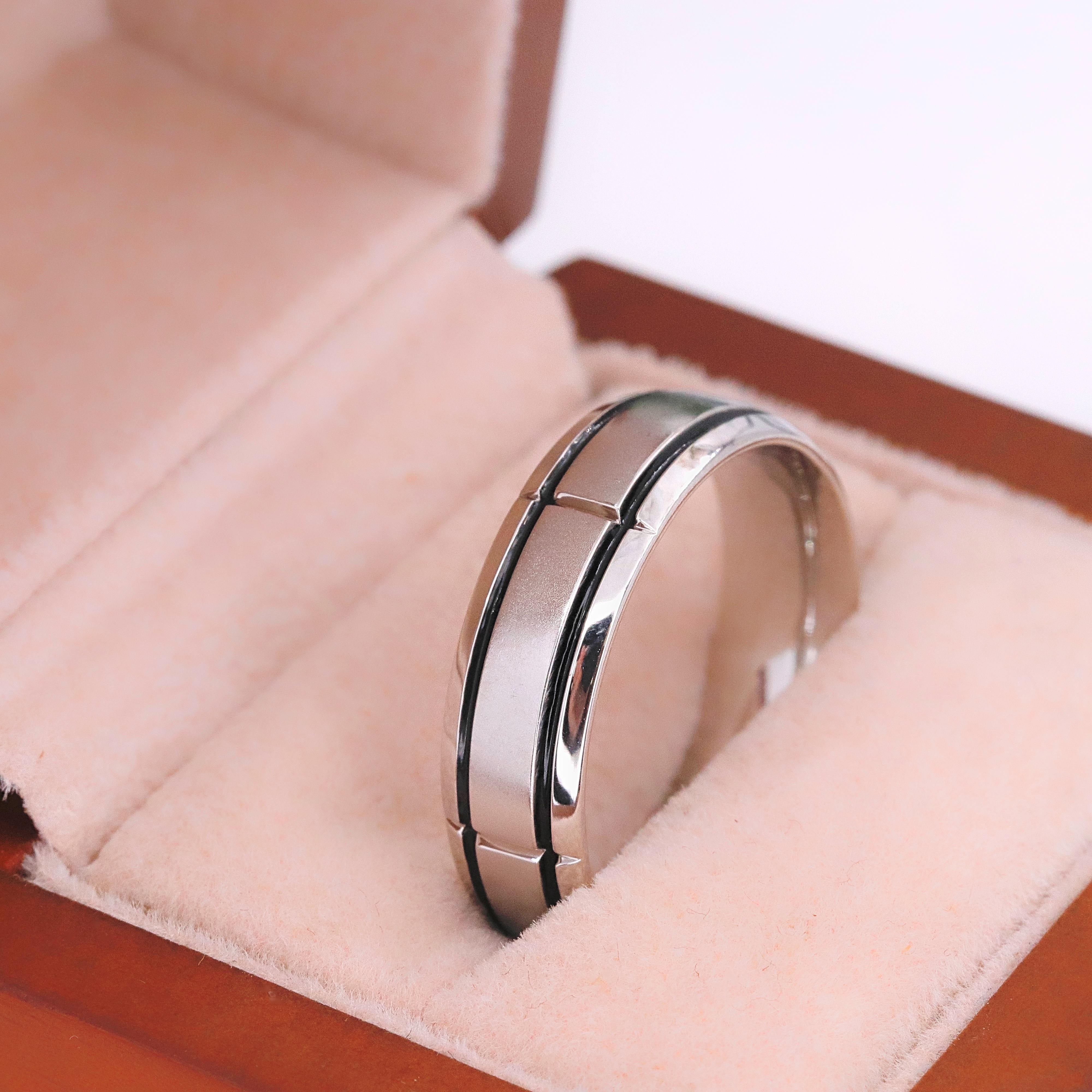 Femenino o masculino VERRAGIO Anillo de boda para hombre en platino tamaño 10.75 RU7005 en venta