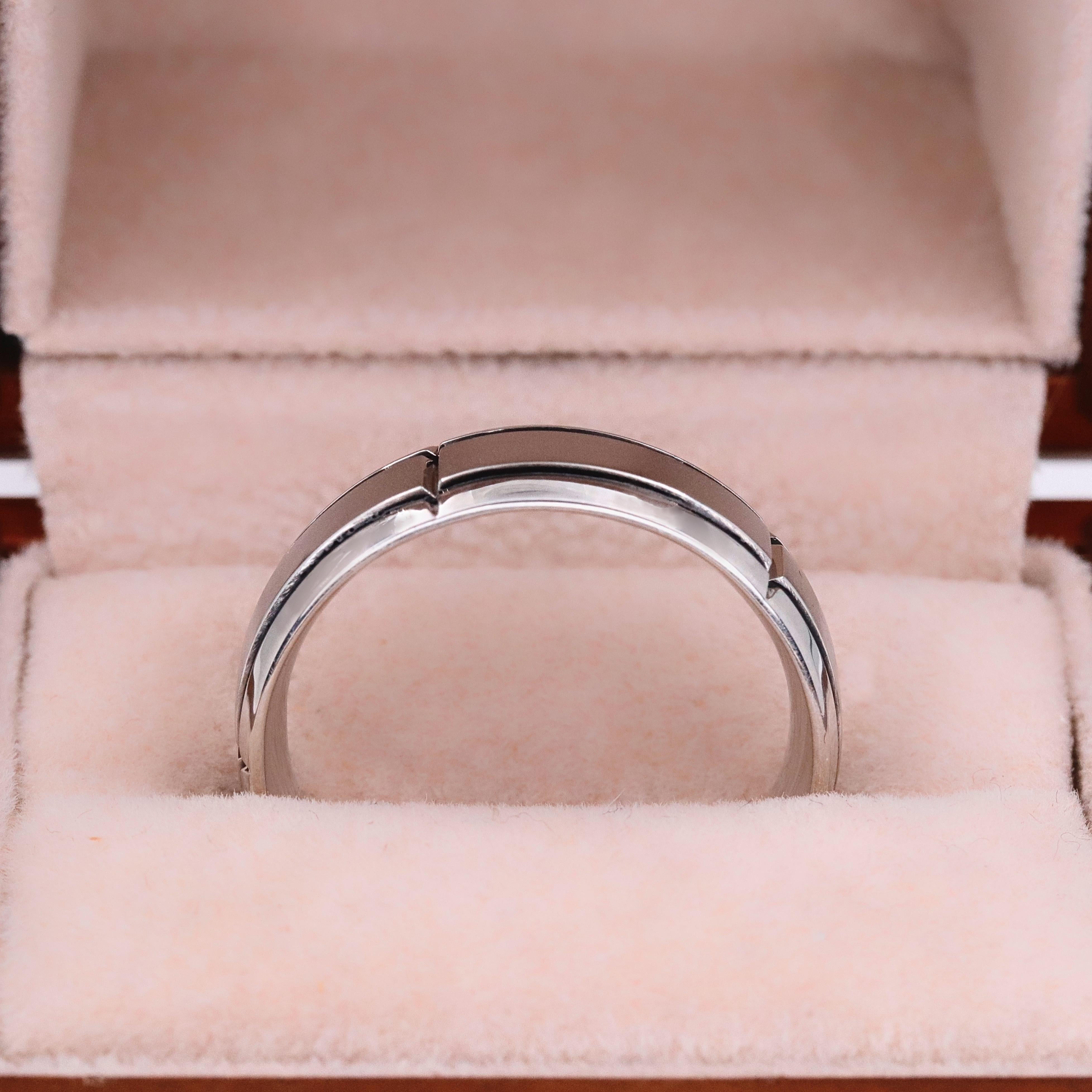 VERRAGIO Anillo de boda para hombre en platino tamaño 10.75 RU7005 en venta 2