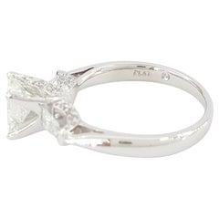 Verragio Radiant Cut Halo Pave White Gold Engagement Ring