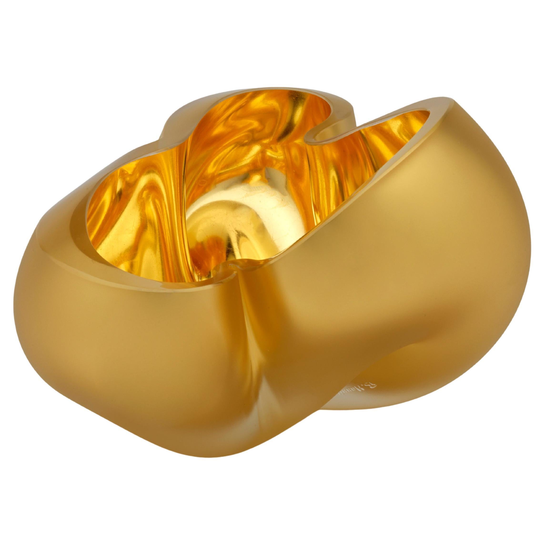 Verre églomisé Gold Glass Sculpture, Barbara Nanning