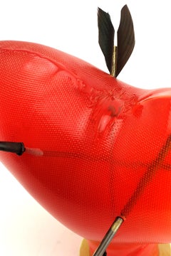 Verre Soufflé - Pointes de flèche - fer forgé - bois - Afrique 20e