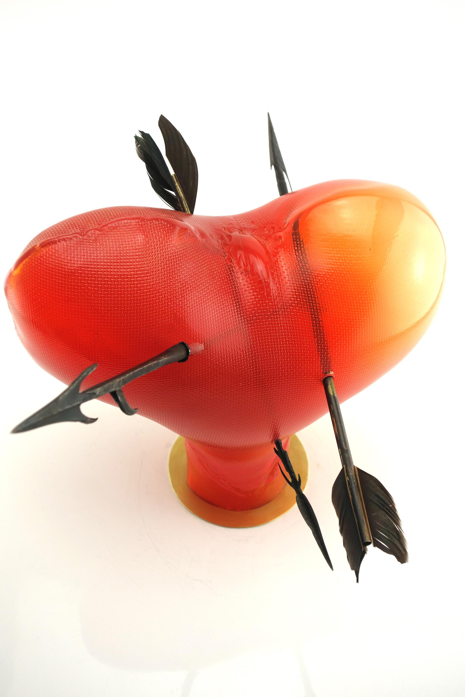 Vetro soffiato Verre Soufflé - Pointes de flèche - fer forgé - bois - Afrique 20e in vendita