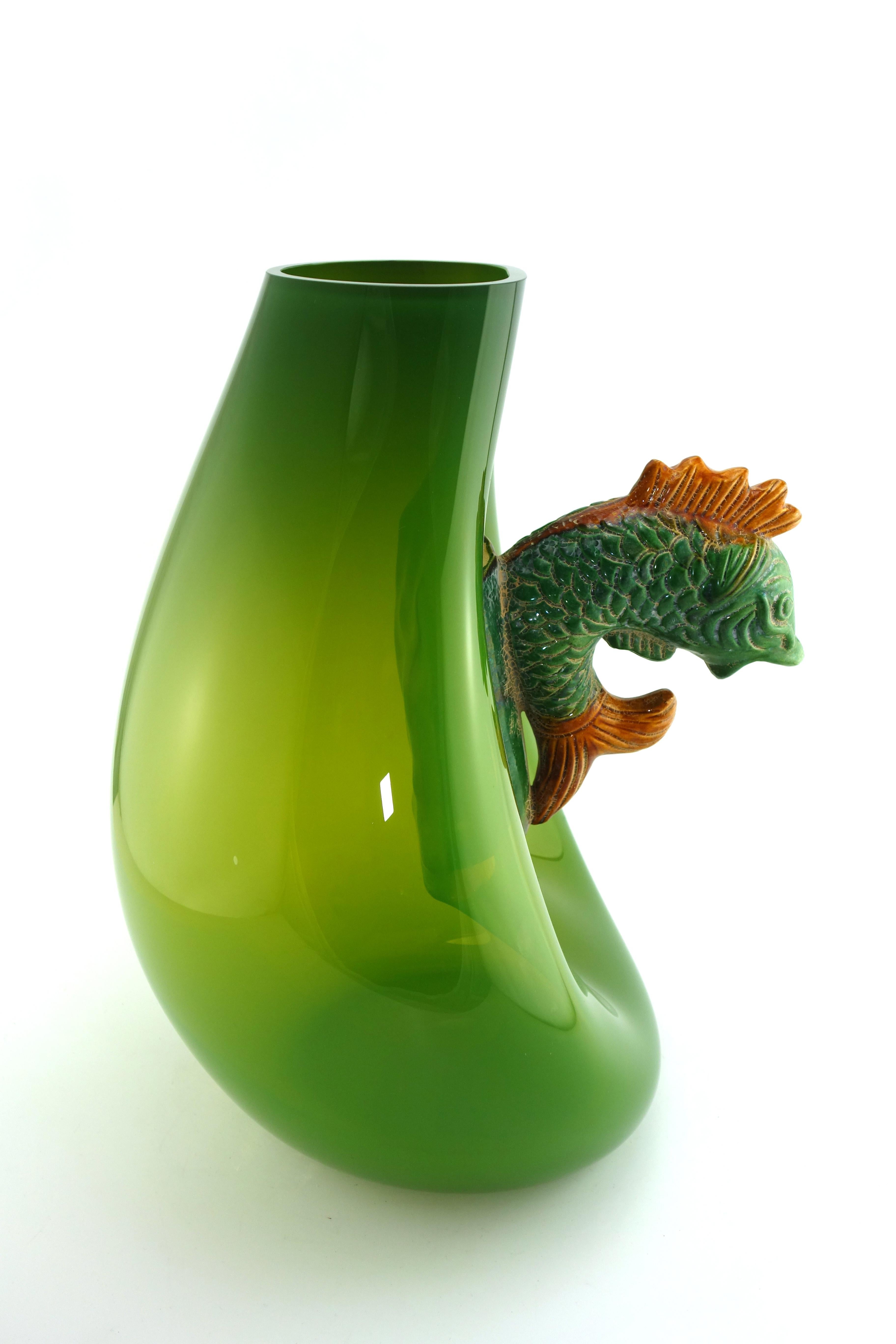 Verre Soufflé - Tuile faitière - Céramique - Chine - 21e in vendita 6