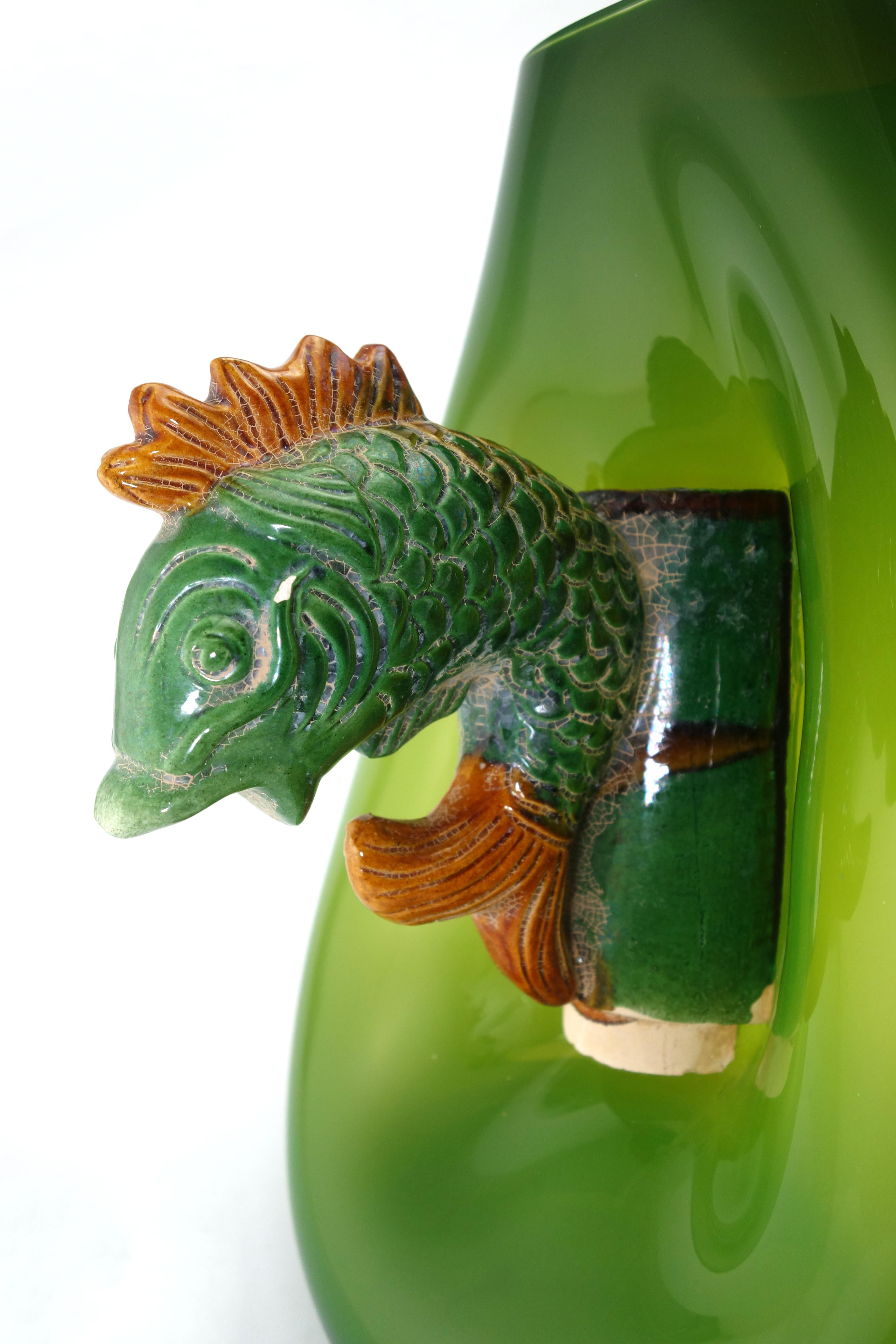 Verre Soufflé - Tuile faitière - Céramique - Chine - 21e in vendita 7