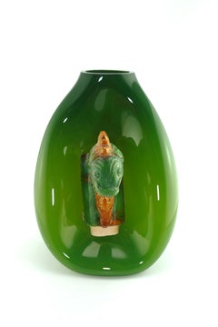 Verre Soufflé - Tuile faitière - Céramique - Chine - 21e