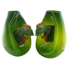 Verre Soufflé - Tuile faitière - Céramique - Chine - 21e