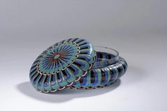 Verrerie de LEUNE Bonbonniere in Glass, circa 1920