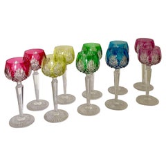 Verres à vin Saint Louis en cristal