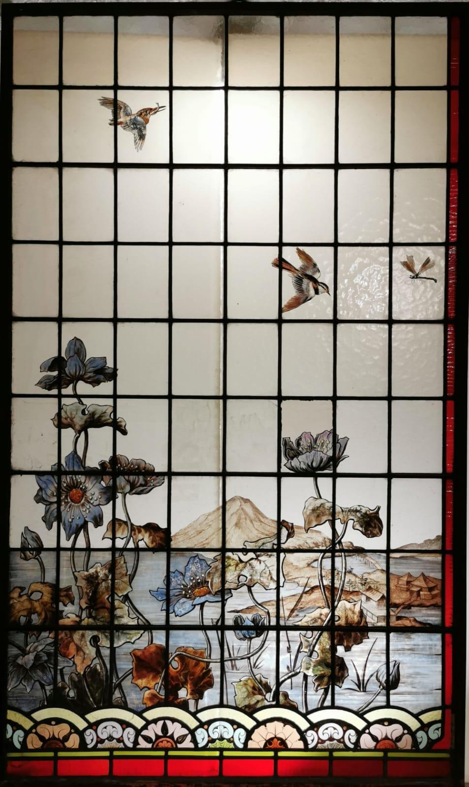 Early 20th Century Verriere De Stained Glass End 19 Eme Champigneulle 560 Cm by 250 Cm Nancy Art No