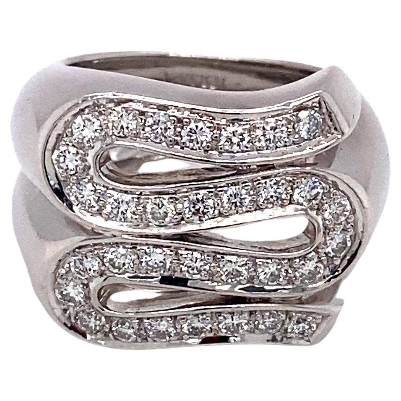 Versace 0.80 Carat Total Diamond Serpent Ring