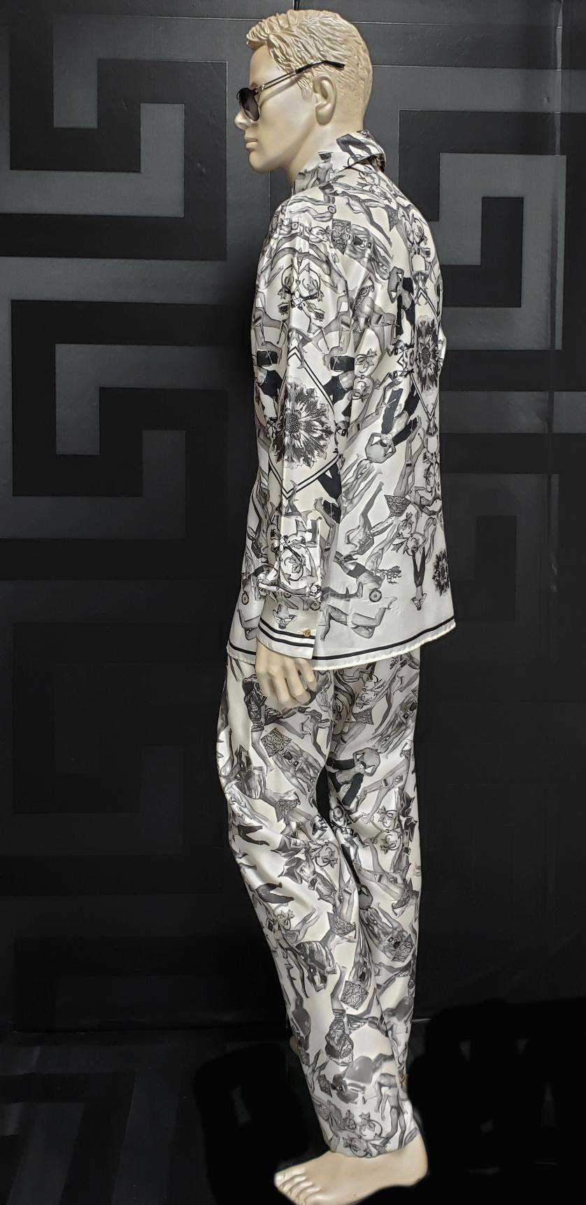 versace silk suit