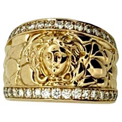 Versace 18 cts Gold Diamond Ring