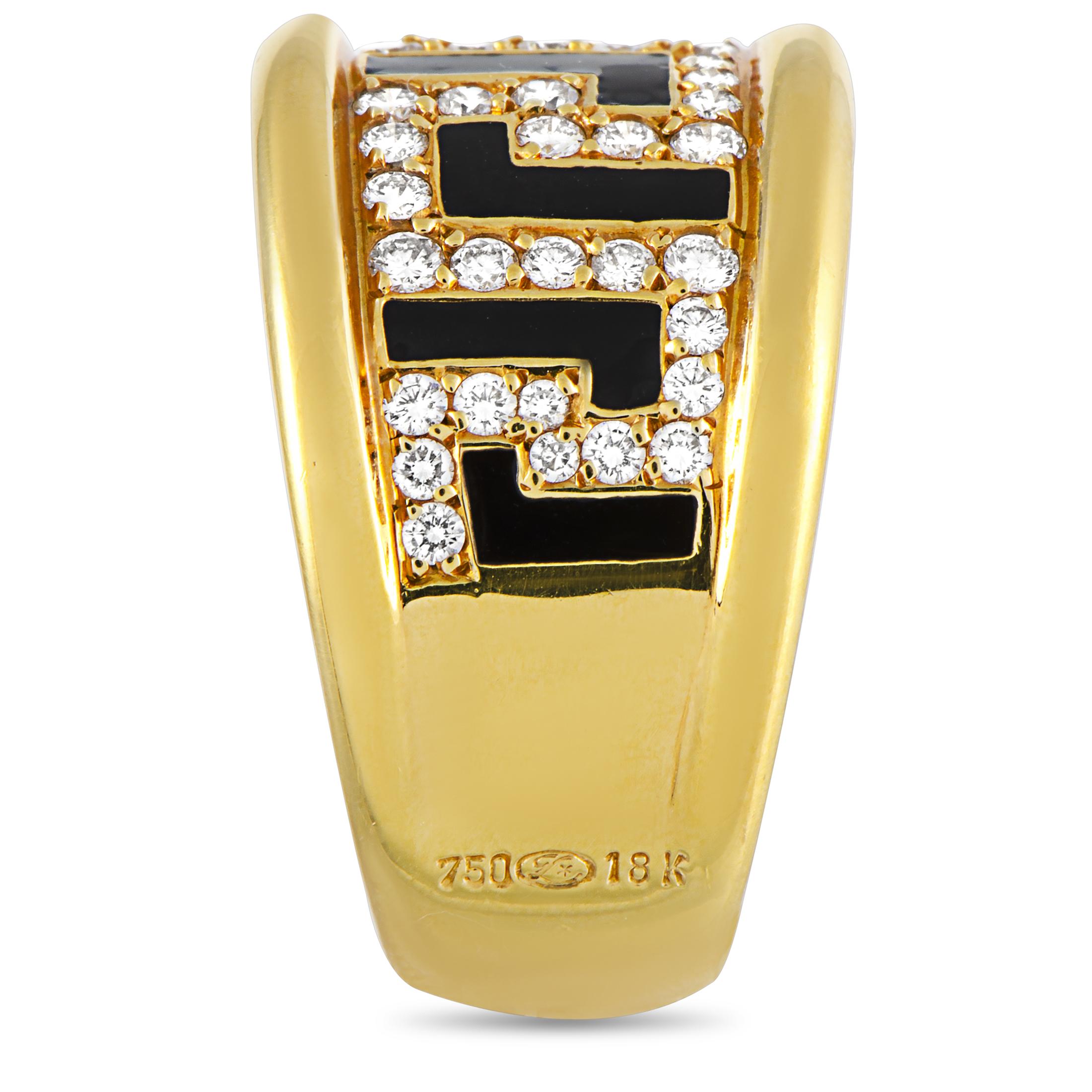 versace gold ring 18k