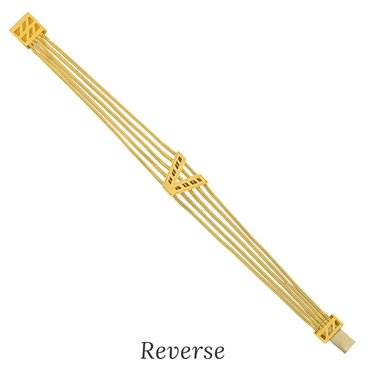 Pulsera de cadena Versace 18k en venta 2
