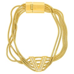 Versace Bracelet chaîne 18 carats