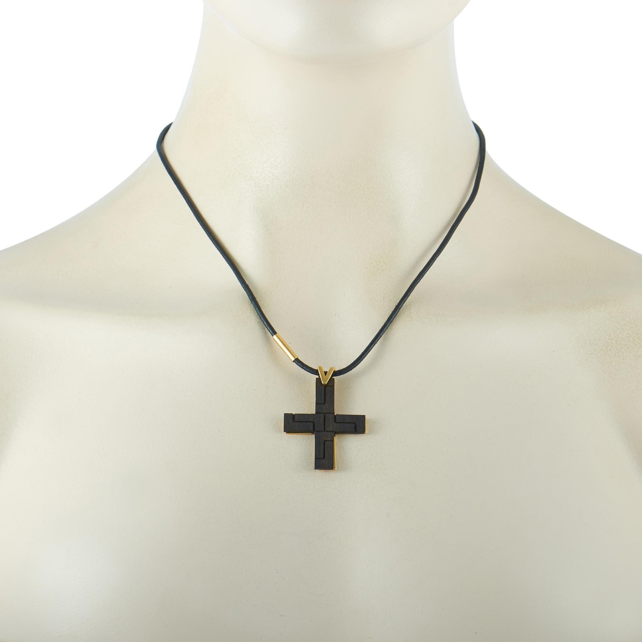 Versace 18 Karat Yellow Gold Black Jet 