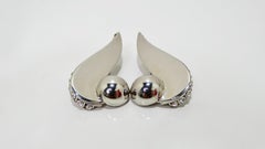 Versace 1980s Ugo Correani Geometric Clip-On Earrings