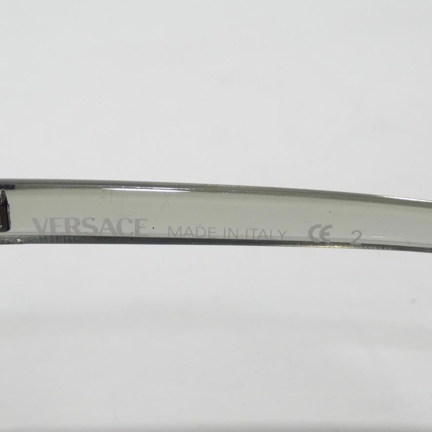 Versace 1990s Silver Sunglasses For Sale 4