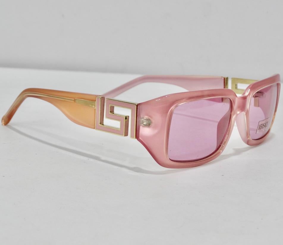 Versace 1990s Sunglasses Pink For Sale 3