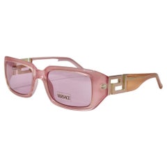 Retro Versace 1990s Sunglasses Pink