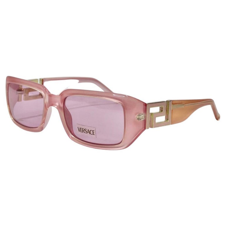 Versace 1990s Sunglasses Pink For Sale at 1stDibs