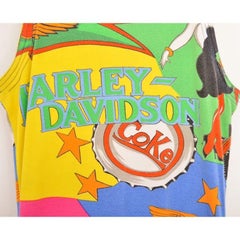 Versace 1990's Vintage colourful 'Betty Boop' Pattern bodycon mini Dress