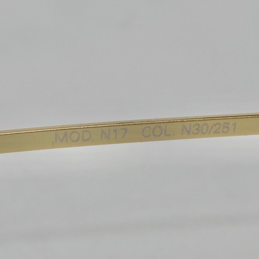 Versace lunettes de soleil jaune, années 1990 en vente 3